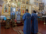 В праздник Благовещения Пресвятой Богородицы епископ Россошанский и Острогожский Дионисий совершил Божественную литургию в храме Вознесения Господня города Калач