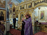 В Свято‑Тихоновском соборном храме города Острогожска совершен чин Воздвижения Креста Господня