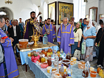 Праздничная Литургия и водосвятный молебен в Казанском храме г. Павловска