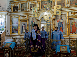 В праздник Благовещения Пресвятой Богородицы епископ Россошанский и Острогожский Дионисий совершил Божественную литургию в храме Вознесения Господня города Калач