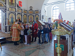 Преосвященнейший епископ Дионисий совершил Божественную литургию в Георгиевском храме села Манино Калачеевского района