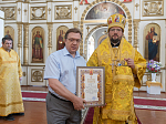 Преосвященнейший епископ Россошанский и Острогожский Дионисий возглавил Божественную литургию в Петропавловском храме села Репьёвка