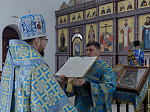 В праздник Похвалы Богородицы Архипастырь совершил Божественную литургию в Воскресенском соборе Белогорского мужского монастыря