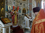 В праздник Светлого Христова Воскресения Преосвященнейший епископ Дионисий совершил Пасхальную великую вечерню в Свято-Ильинском кафедральном соборе г. Россоши