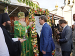 В канун праздника обретения мощей прп. Сергия Радонежского епископ Дионисий сослужил Патриарху Кириллу за всенощным бдением в Троице-Сергиевой лавре