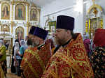Преосвященнейший епископ Дионисий совершил Божественную литургию в Георгиевском храме села Терновое Острогожского района