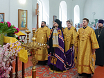 Глава Россошанской епархии совершил Божественную литургию в храме Рождества Пресвятой Богородицы села Никольское-1