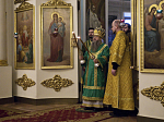 Епископ Россошанский и Острогожский Дионисий сослужил наместнику Данилова ставропигиального мужского монастыря, епископу Солнечногорскому Алексию за Божественной литургией в день 75-летия