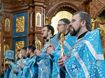 Митрополит Воронежский и Лискинский Сергий возглавил богослужение в день престольного праздника кафедрального собора Воронежской епархии