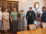 Сотрудники епархиального управления поздравили епископа Дионисия с днем тезоименитства