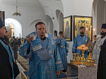В преддверии престольного праздника епископ Дионисий совершил всенощное бдение в Казанском храме города Павловска