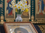В Великий понедельник епископ Дионисий совершил литургию Преждеосвященных Даров в храме преподобного Сергия, игумена Радонежского, п.г.т. Подгоренский