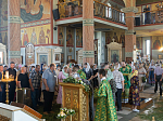 В канун праздника Святой Троицы Преосвященнейший епископ Дионисий совершил всенощное бдение в Свято-Ильинском кафедральном соборе г. Россошь