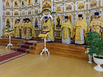 Архипастырь возглавил торжества, посвященные 20-летию со дня Великого освящения храма во имя святителя Митрофана, первого епископа Воронежского села Верхний Мамон