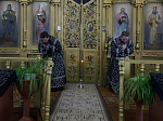 Епископ Дионисий совершил Литургию Преждеосвященных Даров в храме святителя Тихона, епископа Воронежского, Задонского чудотворца села Шубное Острогожского района