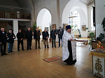 Панихида по воинам, погибшим в Афганистане, в Свято-Митрофановском храме села Верхний Мамон