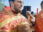 Епископ Россошанский и Острогожский Дионисий совершил Литургию в храме святых апостолов Петра и Павла с. Репьевка