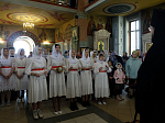 В праздник Светлого Христова Воскресения Преосвященнейший епископ Дионисий совершил Пасхальную великую вечерню в Свято-Ильинском кафедральном соборе г. Россоши