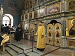 Преосвященнейший Дионисий, епископ Россошанский и Острогожский, сослужил Главе митрополии за богослужением в Успенском семинарском храме г. Воронежа.