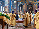 Епископ Россошанский и Острогожский Дионисий принял участие в соборном богослужении Архипастырей в Благовещенском кафедральном соборе города Воронежа