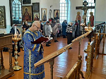 В Неделю 5-ю Великого поста в Казанском храме совершили Божественную литургию святителя Василия Великого