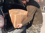Очередную гуманитарную помощь для беженцев из ДНР и ЛНР доставили в г. Россошь