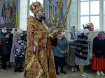 Глава Россошанской епархии совершил Божественную литургию в храме святого мученика Иоанна Воина города Богучар
