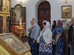 В Неделю 8-ю по Пятидесятнице епископ Дионисий совершил Божественную литургию в Воскресенском соборе Белогорского мужского монастыря