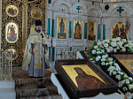 Глава Россошанской епархии совершил Божественную литургию в Свято-Ильинском кафедральном соборе города Россошь