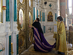 Глава Россошанской епархии возглавил воскресное богослужение в Свято-Ильинском кафедральном соборе города Россошь