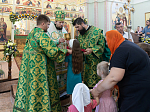 Епископ Россошанский и Острогожский Дионисий совершил Божественную литургию в храме Святого Духа с. Петренково Острогожского района
