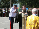 Духовенство благочиния приняло участие в торжественных линейка, посвященных Дню знаний