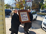 В отдел РУВД по Острогожскому району была принесена чтимая икона Божией Матери «Знамение» Павловская