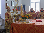 В день памяти сщмч. Евгения Попова епископ Дионисий совершил Божественную литургию в Преображенском храме села Заболотовка в месте служения святого