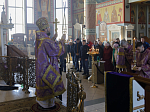 В Неделю 2-ю Великого поста Преосвященнейший епископ Дионисий совершил Литургию свт. Василия Великого в Свято-Ильинском кафедральном соборе города Россошь