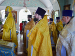 Преосвященнейший Гавриил, епископ Соликамский и Чусовской, совершил Божественную литургию в храме Покрова Пресвятой Богородицы города Павловска