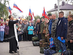 В г. Острогожске состоялась отправка первой группы мобилизованных воинов