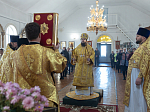 Правящий Архиерей совершил Литургию в Георгиевском храме села Терновое Острогожского района