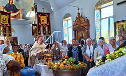 В храме Преображения Господня с. Заболотовка молитвенно встретили престольный праздник