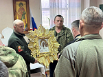 В госпиталь была принесена чудотворная икона «Казанская-Витебская»