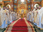 Епископ Россошанский и Острогожский Дионисий сослужил Преосвященным Архипастырям за богослужением в Благовещенском кафедральном соборе города Воронежа