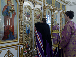 В субботу первой седмицы Великого поста епископ Россошанский и Острогожский Дионисий возглавил богослужение в храме святого мученика Иоанна Воина города Богучара