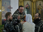 Епископ Дионисий совершил Литургию Преждеосвященных Даров в храме святителя Тихона, епископа Воронежского, Задонского чудотворца села Шубное Острогожского района