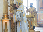Правящий Архиерей совершил Божественную литургию в храме святых апостолов Петра и Павла с. Репьевка