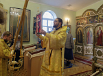 Епископ Россошанский и Острогожский Дионисий возглавил воскресное богослужение в храме преподобного Сергия Радонежского села Мастюгино Острогожского благочиния