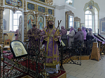 В субботу первой седмицы Великого поста епископ Россошанский и Острогожский Дионисий возглавил богослужение в храме святого мученика Иоанна Воина города Богучара