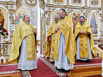 В Свято‑Митрофановском храме села Верхний Мамон прошла Божественная литургия: настоятеля протоиерея Сергия Чибисова поздравили с 60‑летием
