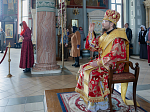 Преосвященнейший Дионисий, епископ Россошанский и Острогожский совершил Божественную литургию в Свято-Ильинском кафедральном соборе г. Россошь