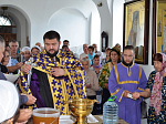 Праздничная Литургия и водосвятный молебен в Казанском храме г. Павловска