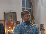 В преддверии престольного праздника епископ Дионисий совершил всенощное бдение в Казанском храме города Павловска